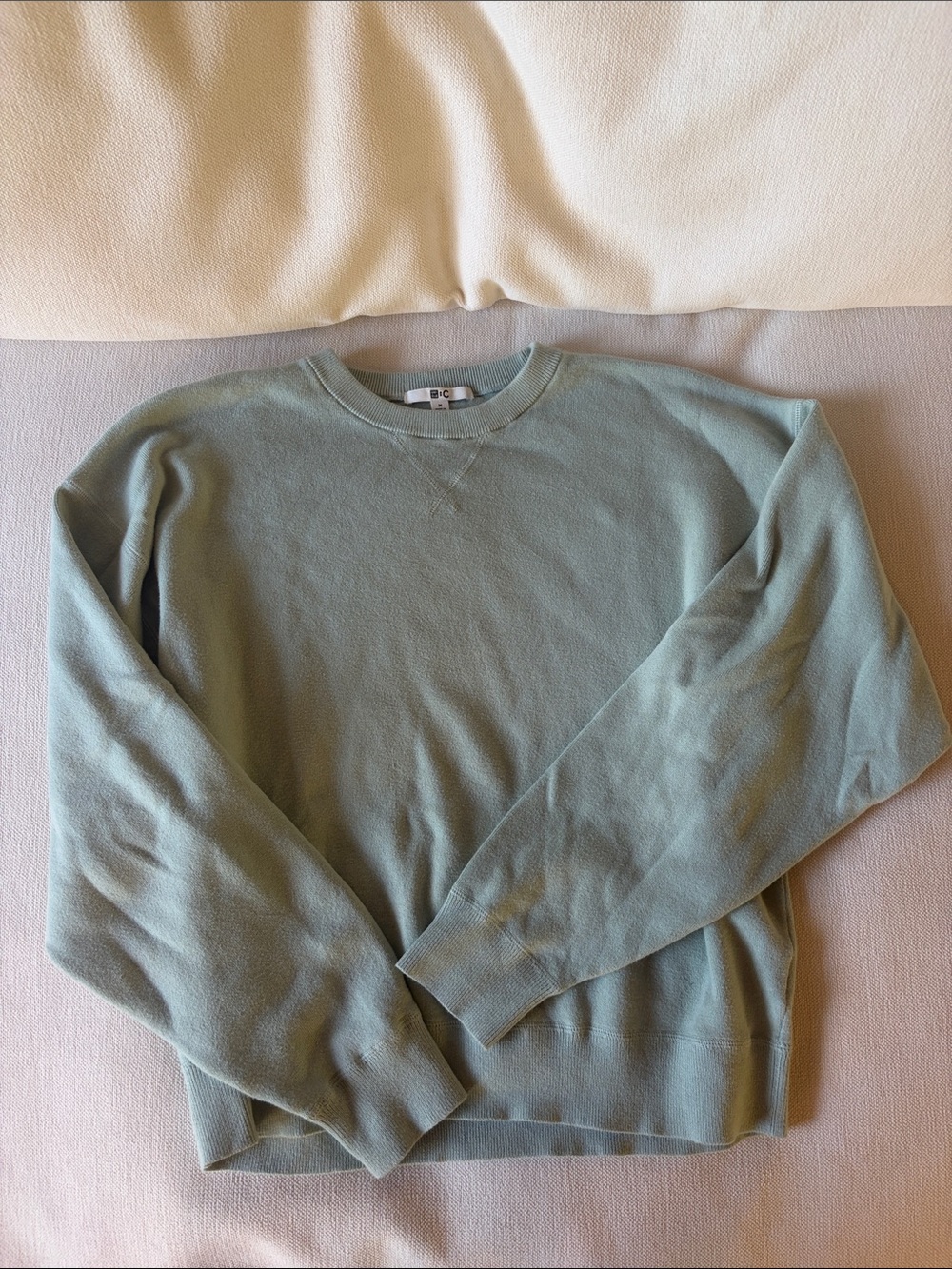 Uniqlo Women's Crewneck Sweatshirt in Sage